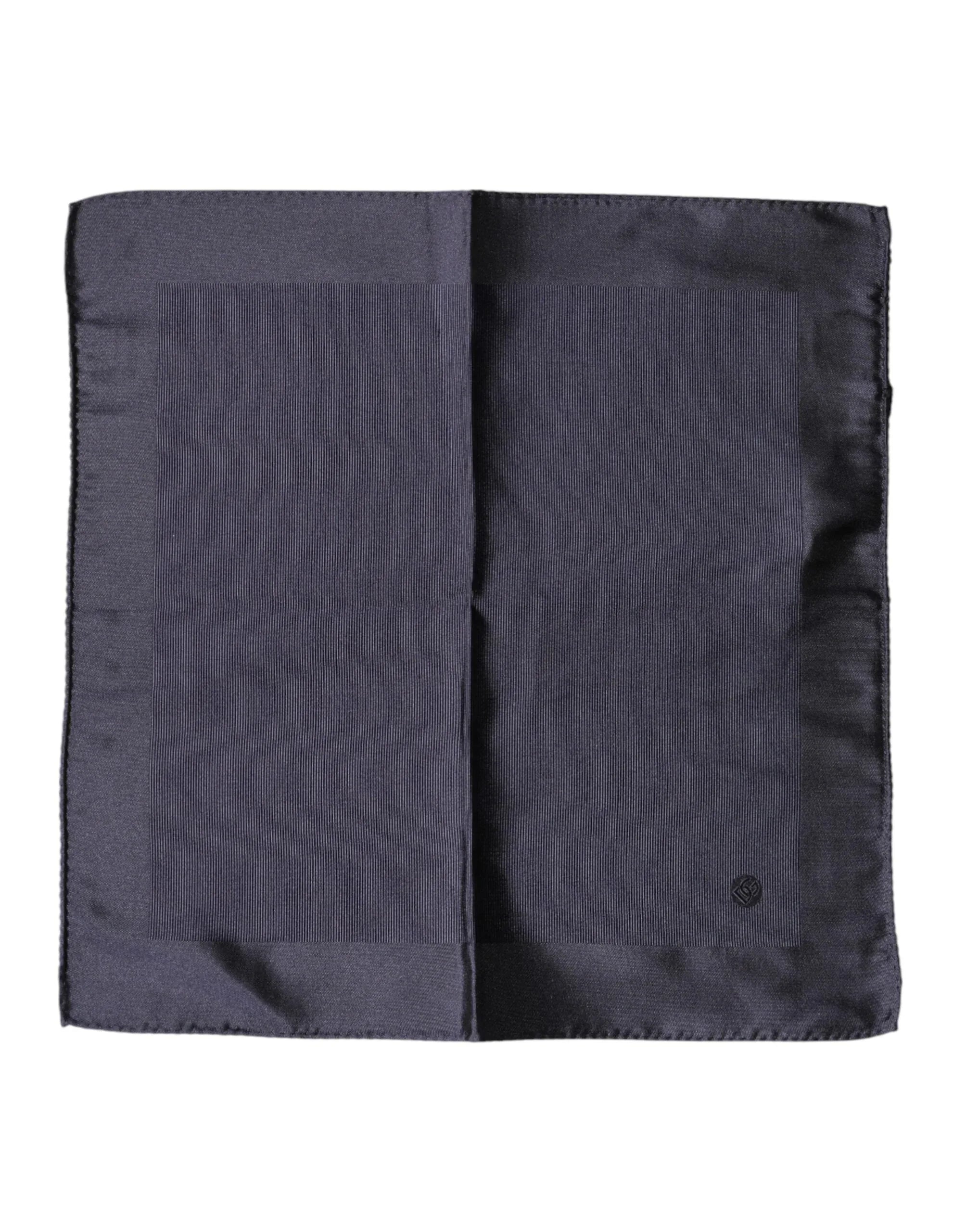 Dolce & Gabbana Blue Logo Silk Men Square Handkerchief Scarf - Zeiniez