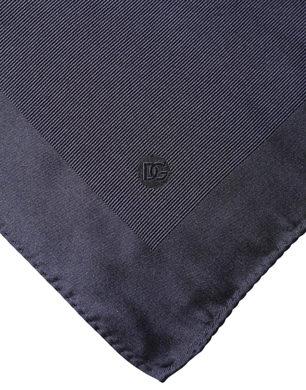 Dolce & Gabbana Blue Logo Silk Men Square Handkerchief Scarf - Zeiniez