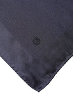 Dolce & Gabbana Blue Logo Silk Men Square Handkerchief Scarf - Zeiniez
