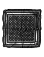 Dolce & Gabbana Scarf Black Poka Dot Men Square Handkerchief - Zeiniez