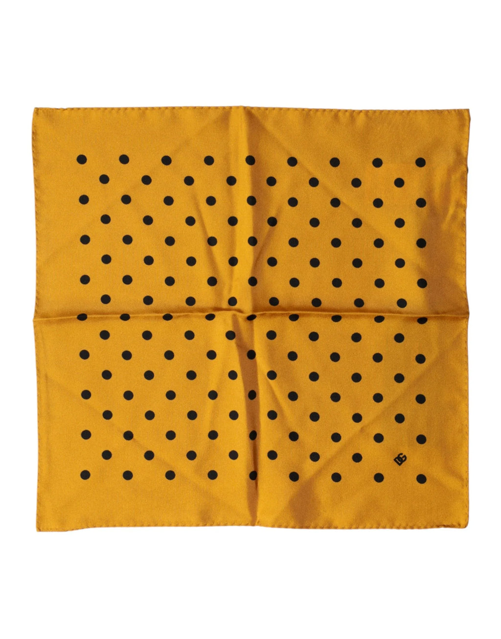 Dolce & Gabbana Orange Polka Dot Square Handkerchief Scarf - Zeiniez