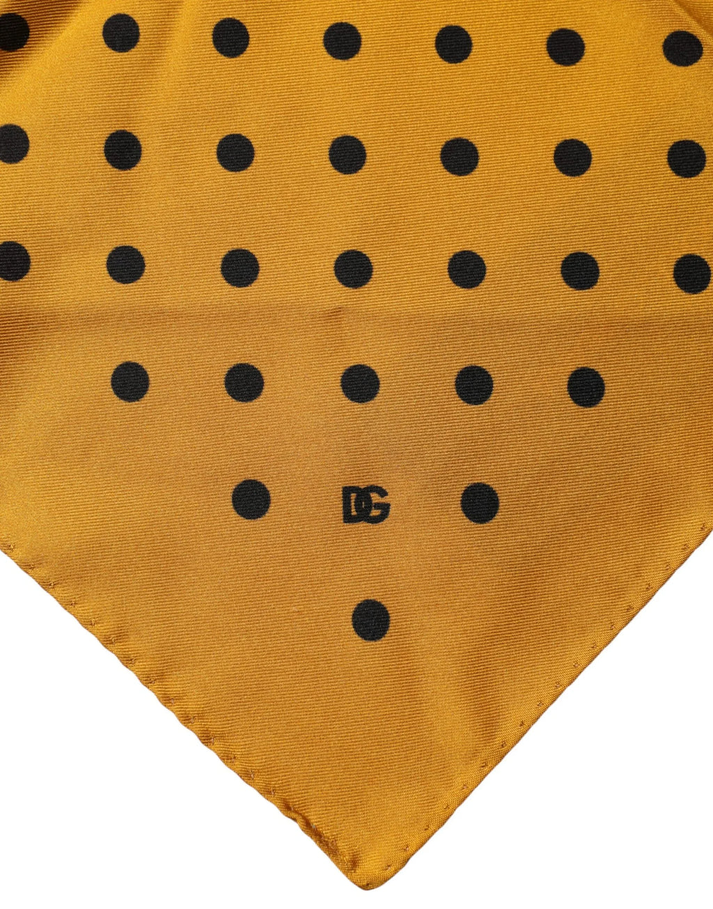 Dolce & Gabbana Orange Polka Dot Square Handkerchief Scarf - Zeiniez