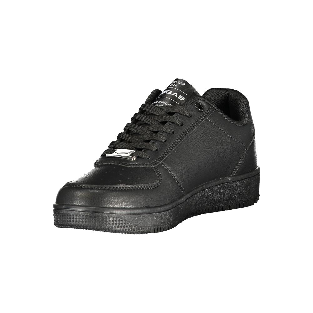 Gas Black Polyurethane Women Sneaker - Zeiniez