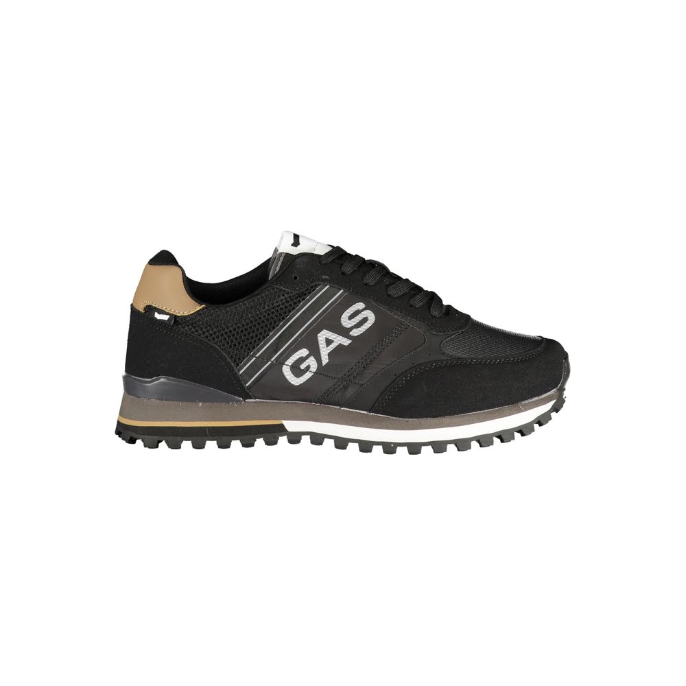 Gas Black Polyester Men Sneaker Gas