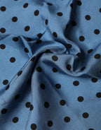 Dolce & Gabbana Blue Polka Dot Square Handkerchief Scarf - Zeiniez