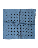 Dolce & Gabbana Blue Polka Dot Square Handkerchief Scarf - Zeiniez