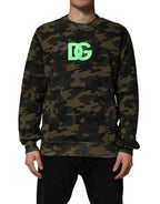Dolce & Gabbana Multicolor Camouflage Men Sweatshirt Sweater - Zeiniez