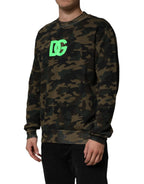 Dolce & Gabbana Multicolor Camouflage Men Sweatshirt Sweater - Zeiniez