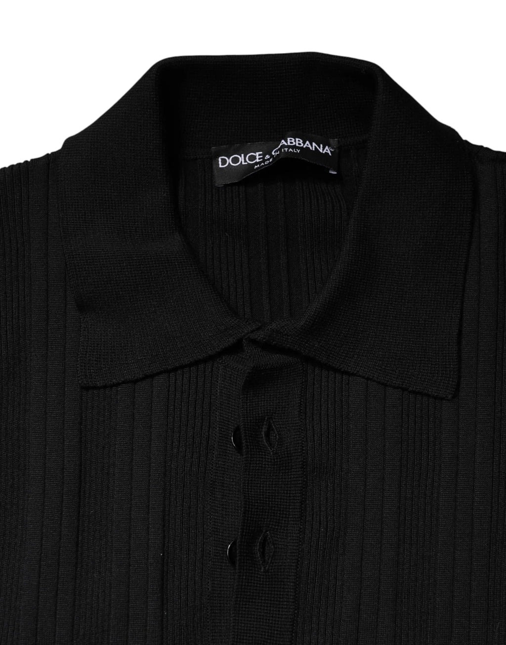 Dolce & Gabbana Black Crest Long Sleeve Men Pullover Sweater - Zeiniez