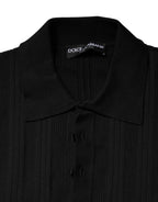 Dolce & Gabbana Black Crest Long Sleeve Men Pullover Sweater - Zeiniez