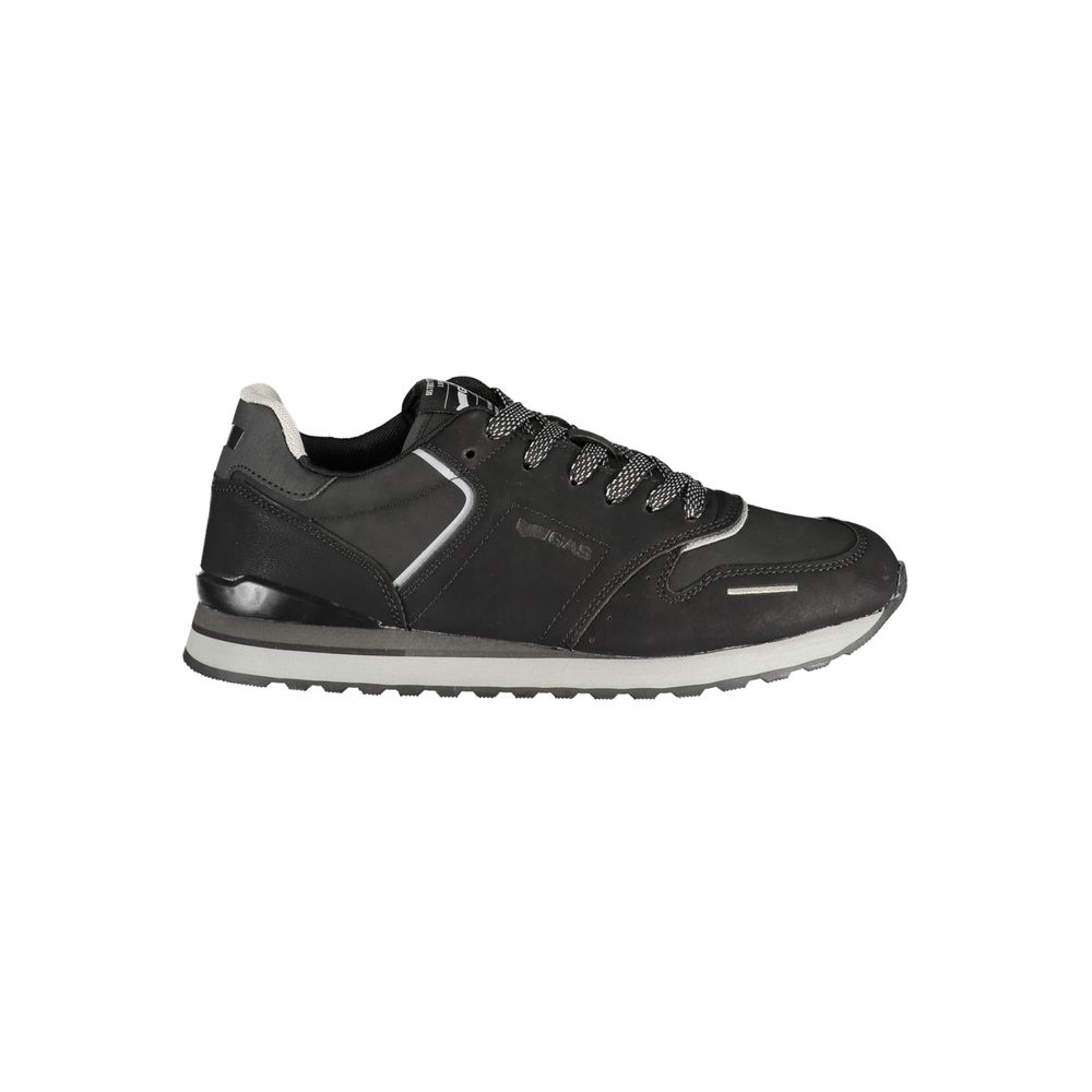 Gas Black Polyurethane Men's Sneaker Gas