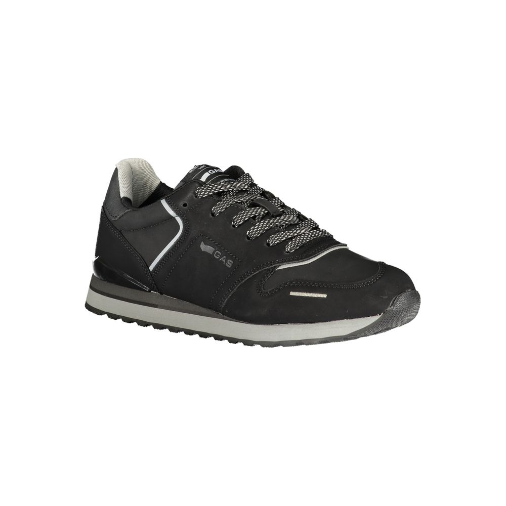 Gas Black Polyurethane Men's Sneaker Gas