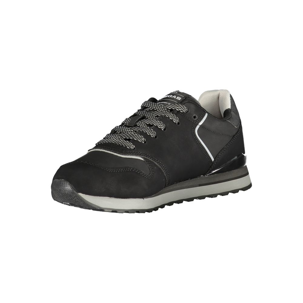 Gas Black Polyurethane Men's Sneaker Gas