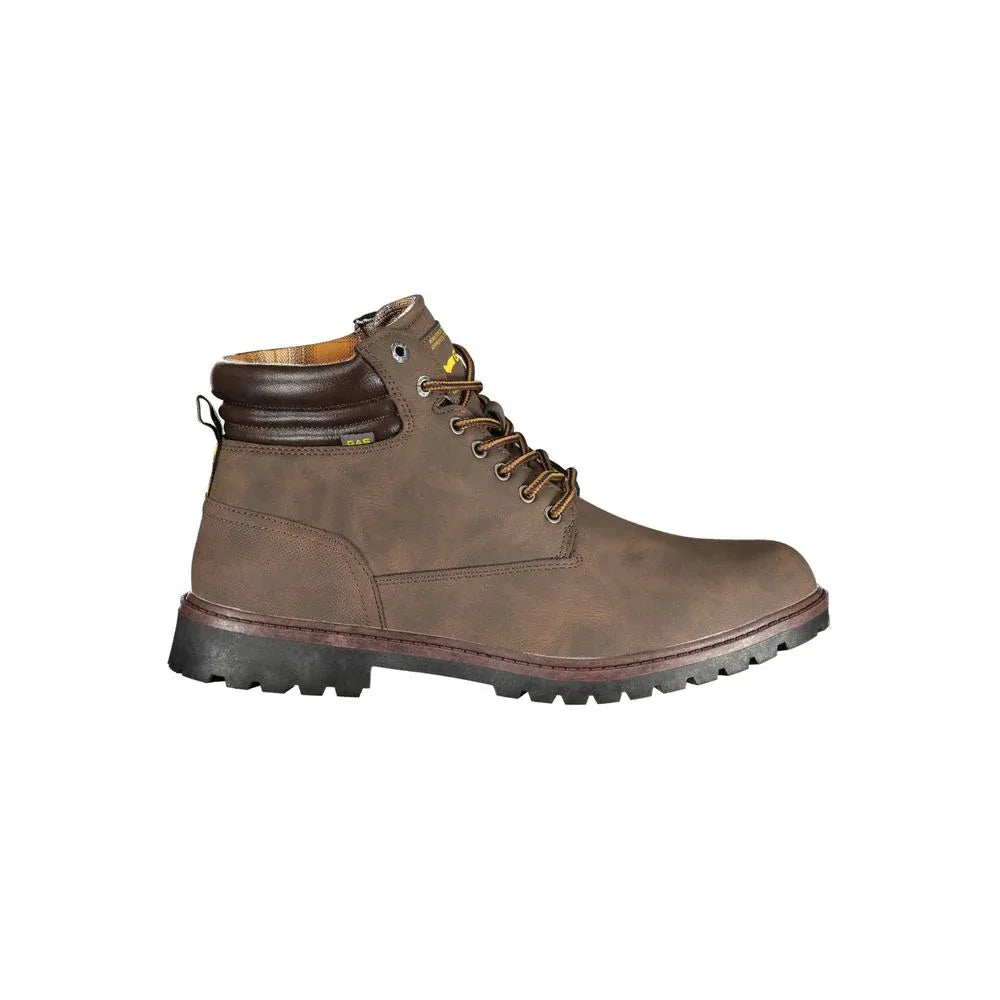 Gas Marrone Poliuretano Mens Sneaker Boot - Zeiniez