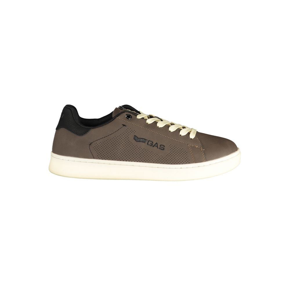 Gas Marrone Polyurethane Men Sneaker Gas