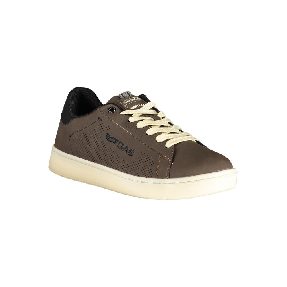 Gas Marrone Polyurethane Men Sneaker Gas