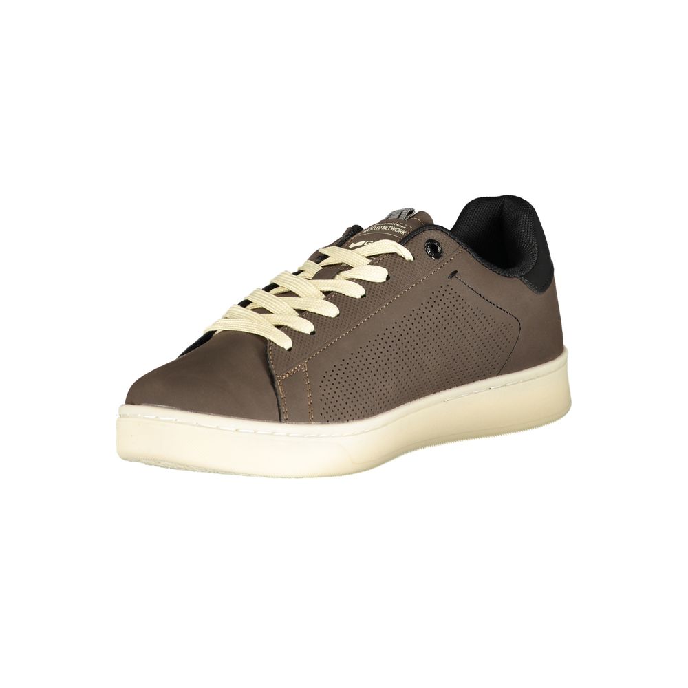 Gas Marrone Polyurethane Men Sneaker Gas