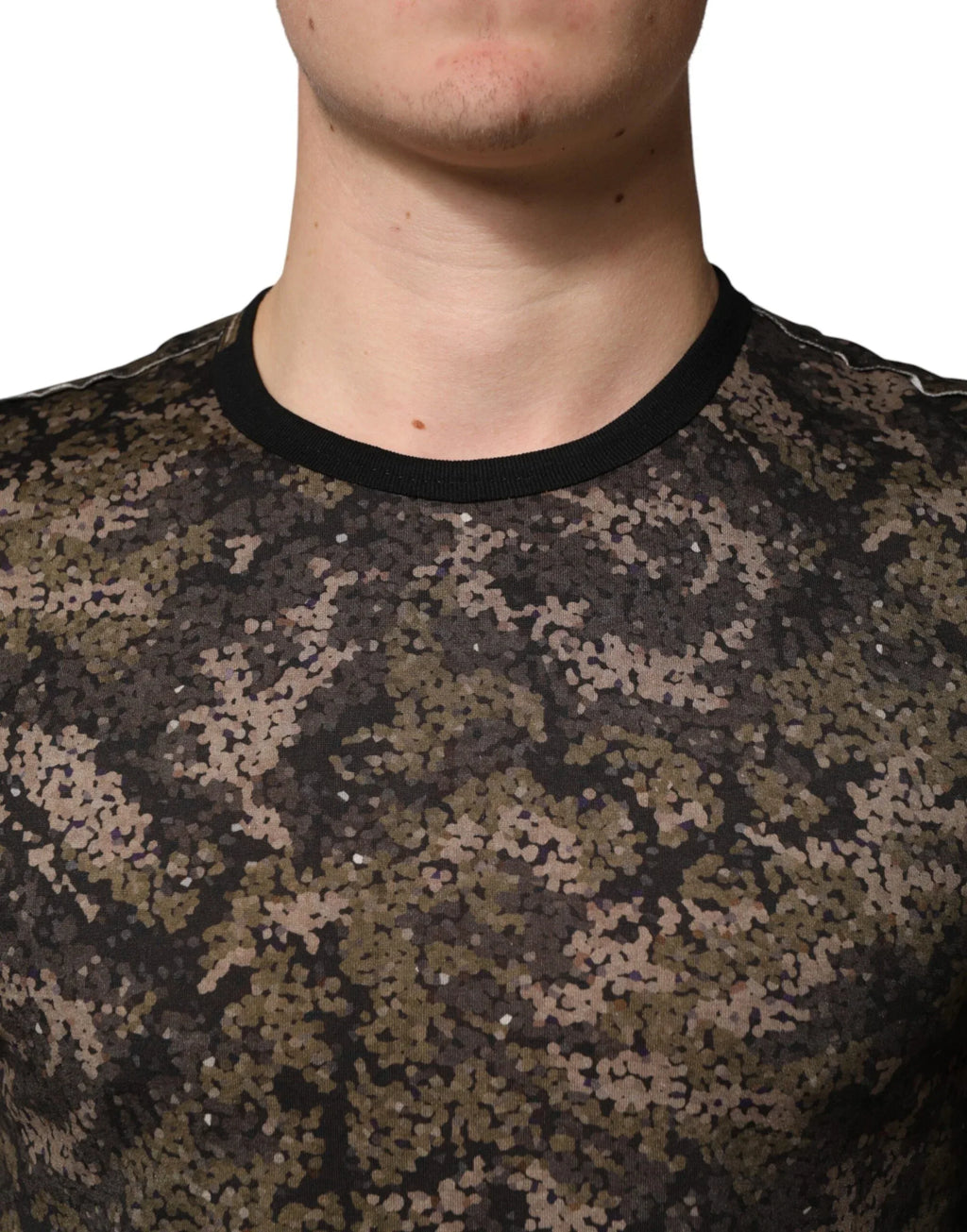 Dolce & Gabbana Multicolor Camouflage Long Sleeves T-shirt - Zeiniez