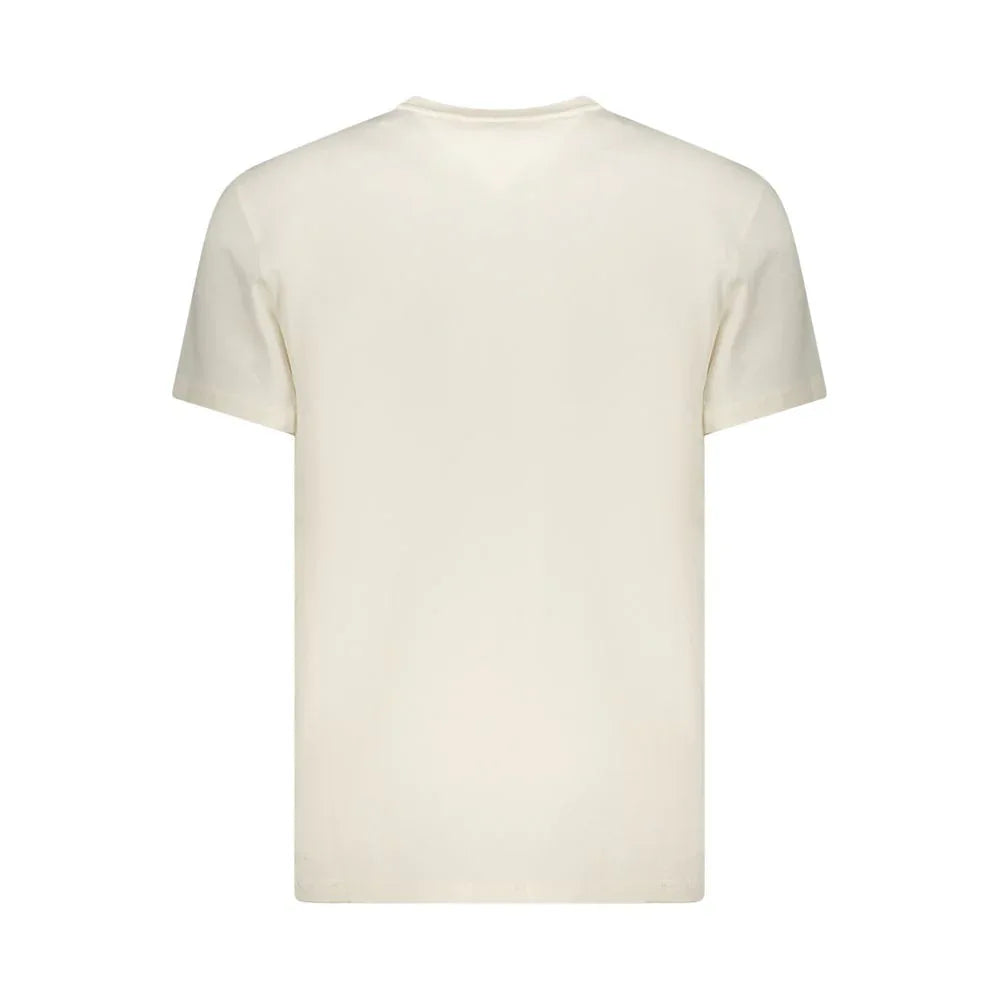 Tommy Hilfiger Bianco Cotton Mens T-Shirt - Zeiniez