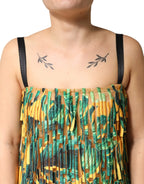 Dolce & Gabbana Multicolor Tropical Print Fringe Maxi Dress - Zeiniez
