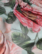 Dolce & Gabbana Multicolor Floral Silk Chiffon Pleated Mini Dress - Zeiniez