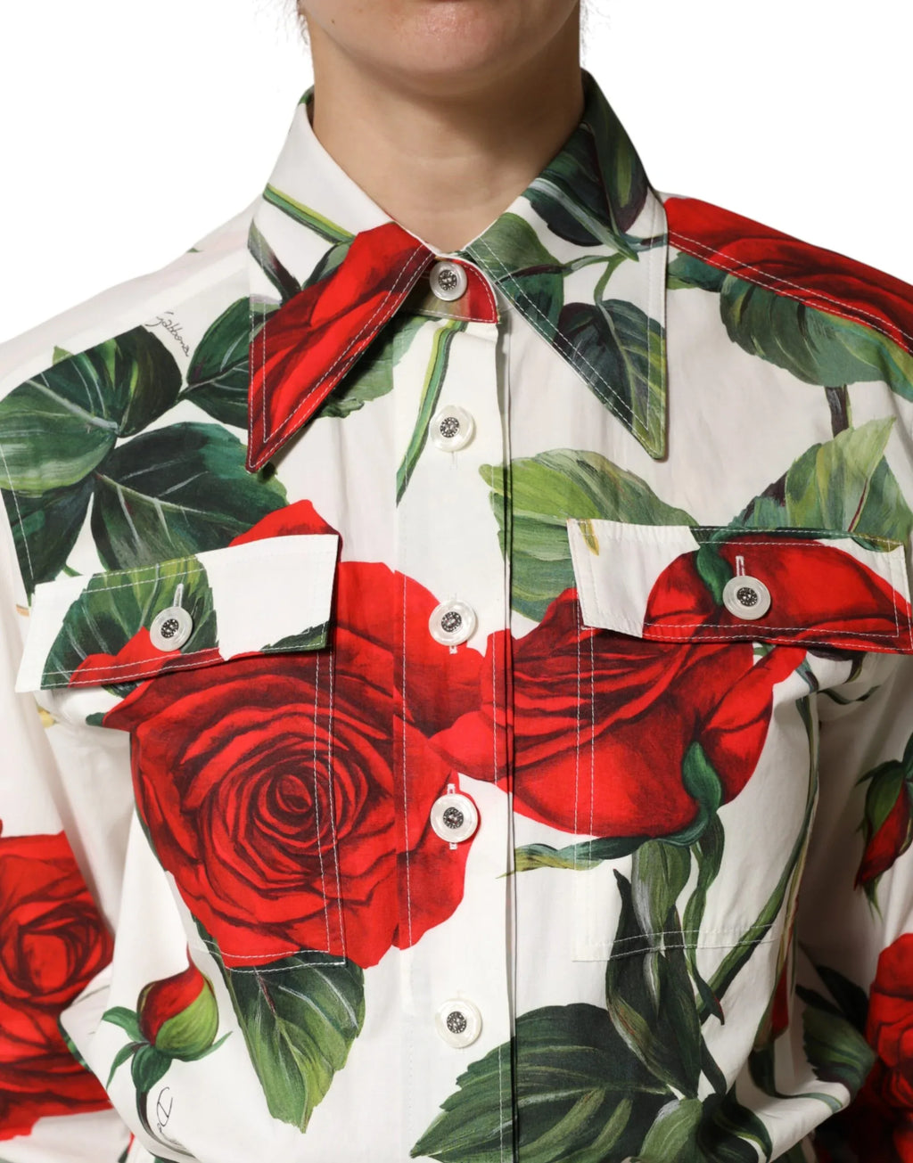 Dolce & Gabbana White Floral Print Cotton Jumpsuit Dress - Zeiniez