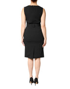 Dolce & Gabbana Black Sleeveless Sheath Knee Length Dress - Zeiniez