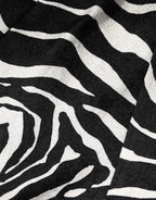 Dolce & Gabbana Black White Zebra Sleeveless A-line Dress