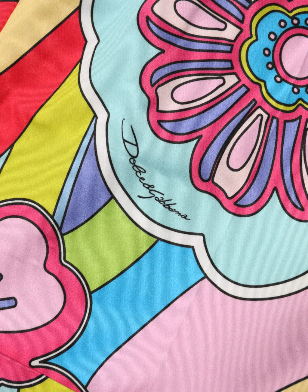 Dolce & Gabbana Multicolor Graphic High Waist Bermuda Shorts - Zeiniez