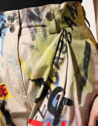 Dolce & Gabbana Multicolor Graffiti HighWaist Bermuda Shorts - Zeiniez