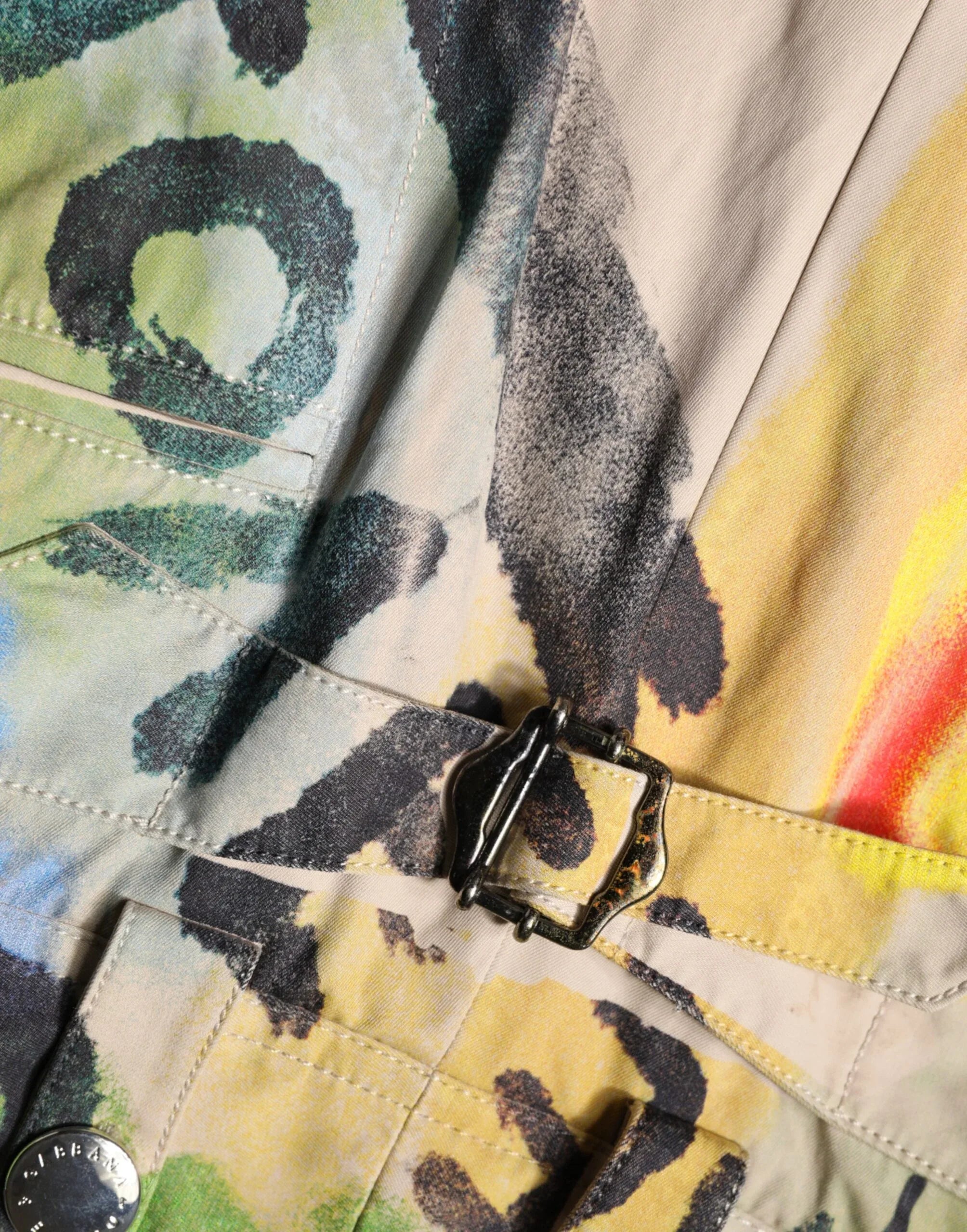 Dolce & Gabbana Multicolor Graffiti HighWaist Bermuda Shorts - Zeiniez