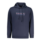 Tommy Hilfiger Blue Cotton Men Hoodie