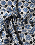 Dolce & Gabbana Blue Dotted Silk Square Foulard 66cm Scarf - Zeiniez