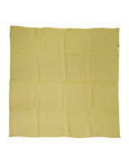 Dolce & Gabbana Yellow Silk Neck Wrap Square Foulard Scarf - Zeiniez