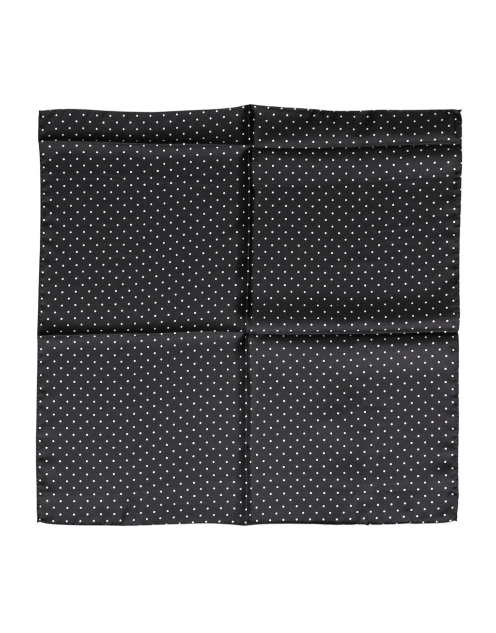 Dolce & Gabbana Black Polka Dot Silk Square Foulard Scarf - Zeiniez