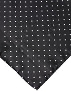 Dolce & Gabbana Black Polka Dot Silk Square Foulard Scarf - Zeiniez