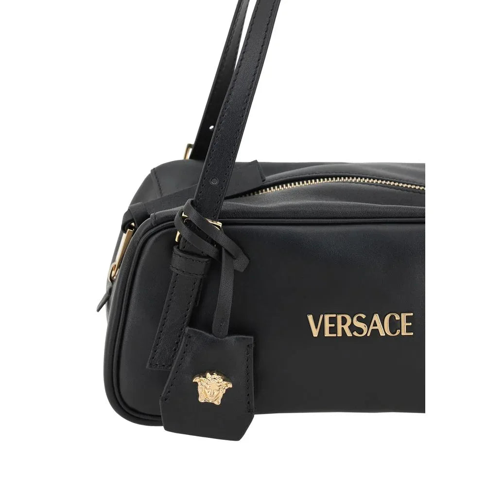 Versace Black Lamb Ovis Aries Aries Shoulder Bag - Zeiniez