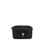 Coccinelle Black Calf Leather Bos Taurus Shoulder Bag - Zeiniez