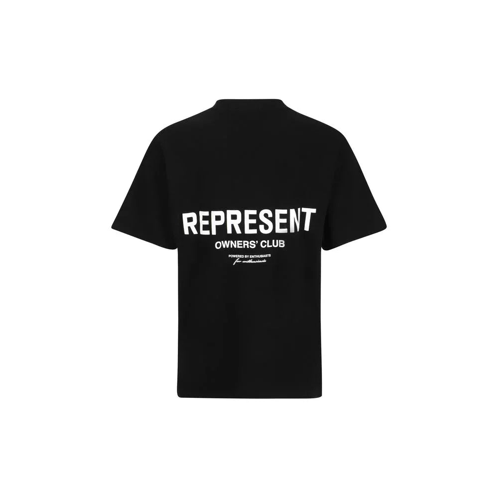 Represent Black Cotton T-Shirt - Zeiniez