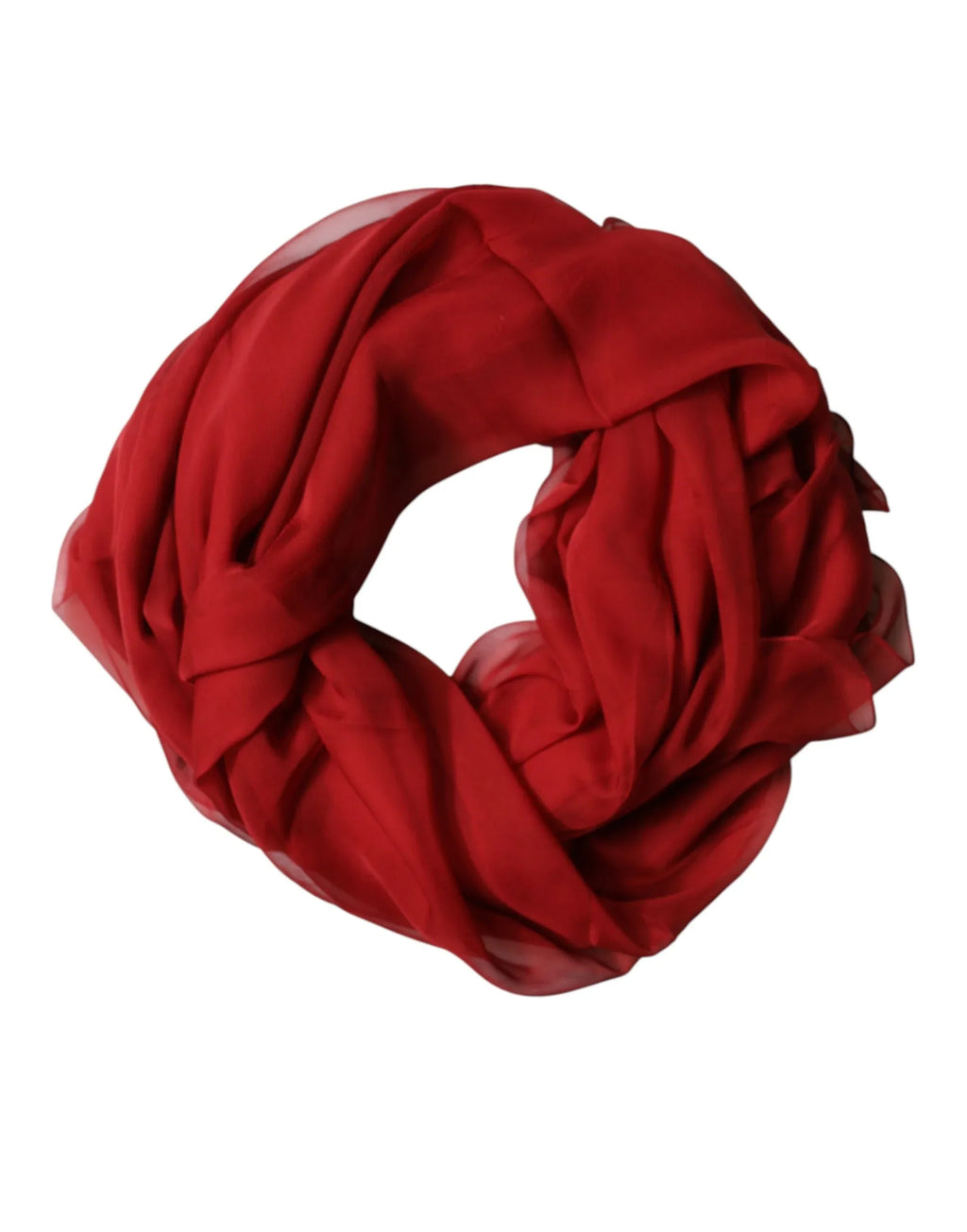 Dolce & Gabbana Red Stole Silk Neck Wrap Shawl Men Scarf - Zeiniez