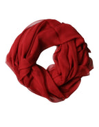 Dolce & Gabbana Red Stole Silk Neck Wrap Shawl Men Scarf - Zeiniez