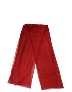 Dolce & Gabbana Red Stole Silk Neck Wrap Shawl Men Scarf - Zeiniez