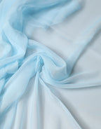 Dolce & Gabbana Light Blue Stole Silk Neck Wrap Shawl Scarf - Zeiniez