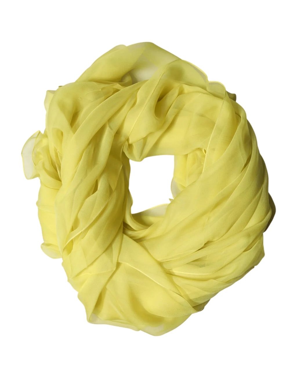 Dolce & Gabbana Yellow Stole Silk Neck Wrap Shawl Men Scarf - Zeiniez