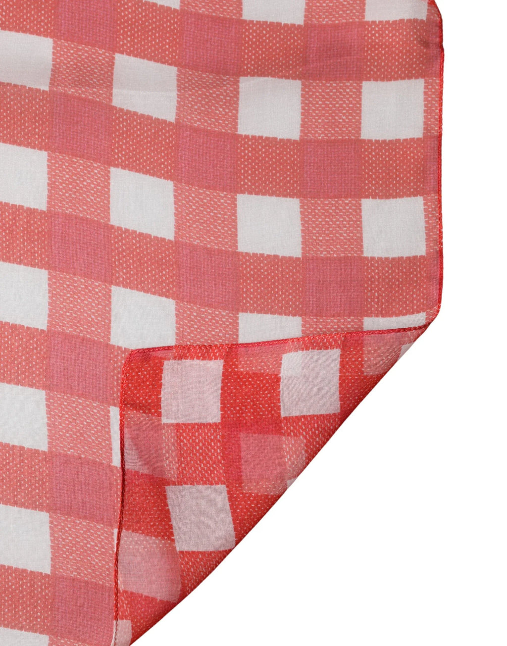 Dolce & Gabbana Red Checkered Stole Neck Wrap Shawl Scarf - Zeiniez