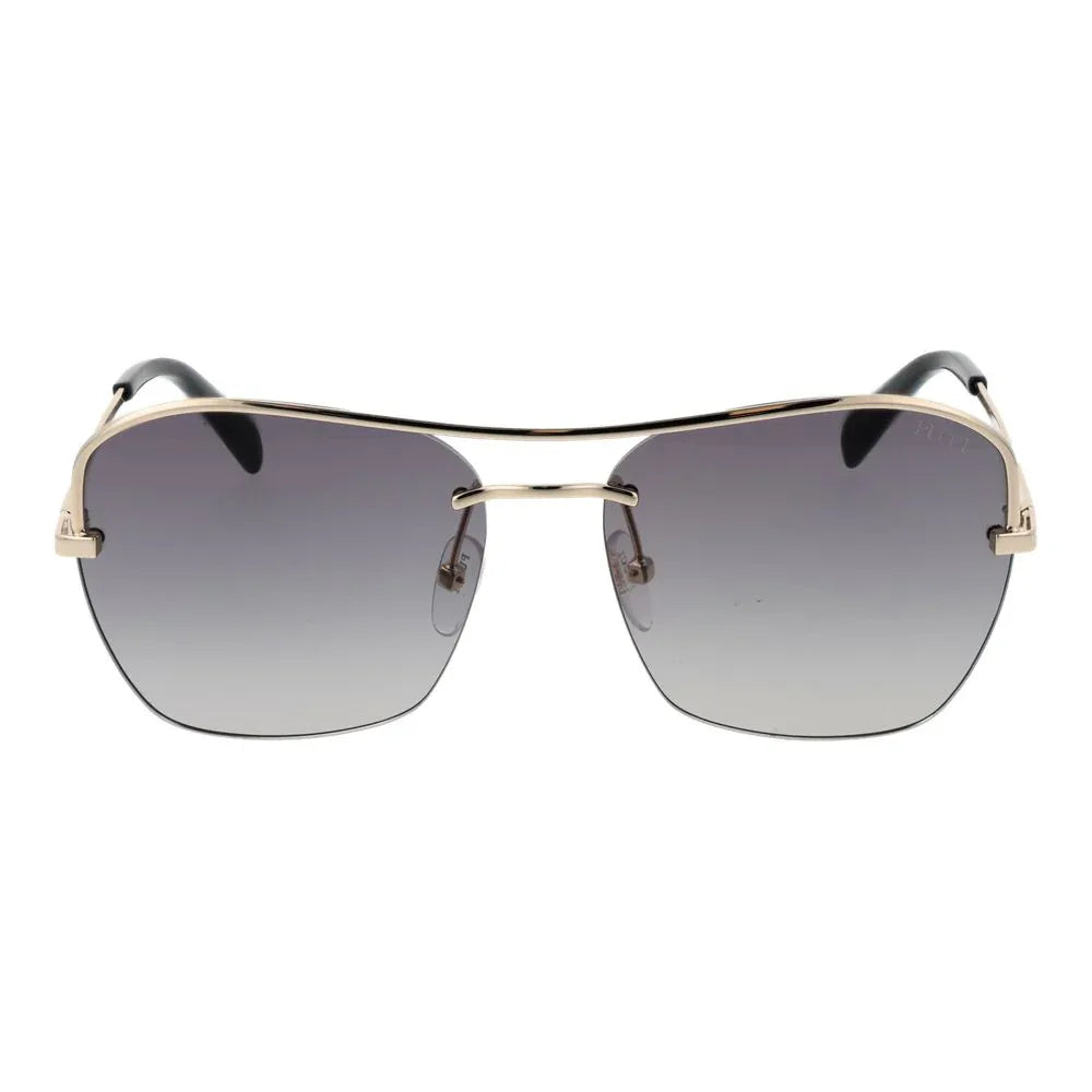 Emilio Pucci Gold Metal Sunglasses - Zeiniez