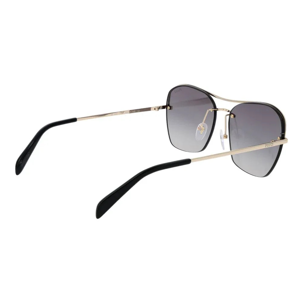 Emilio Pucci Gold Metal Sunglasses - Zeiniez