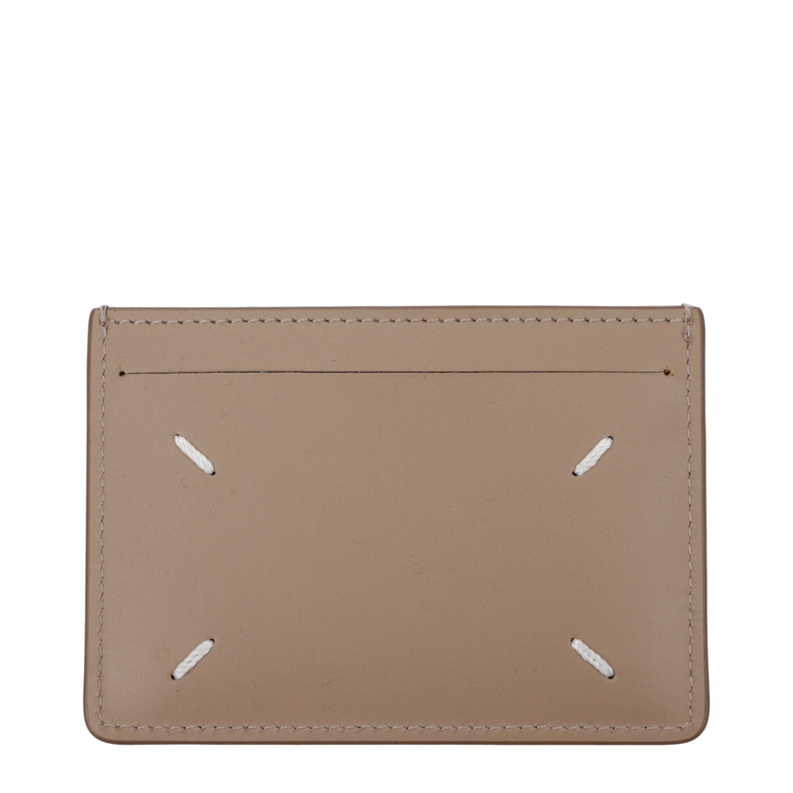 Maison Margiela Beige Leather Cardholder