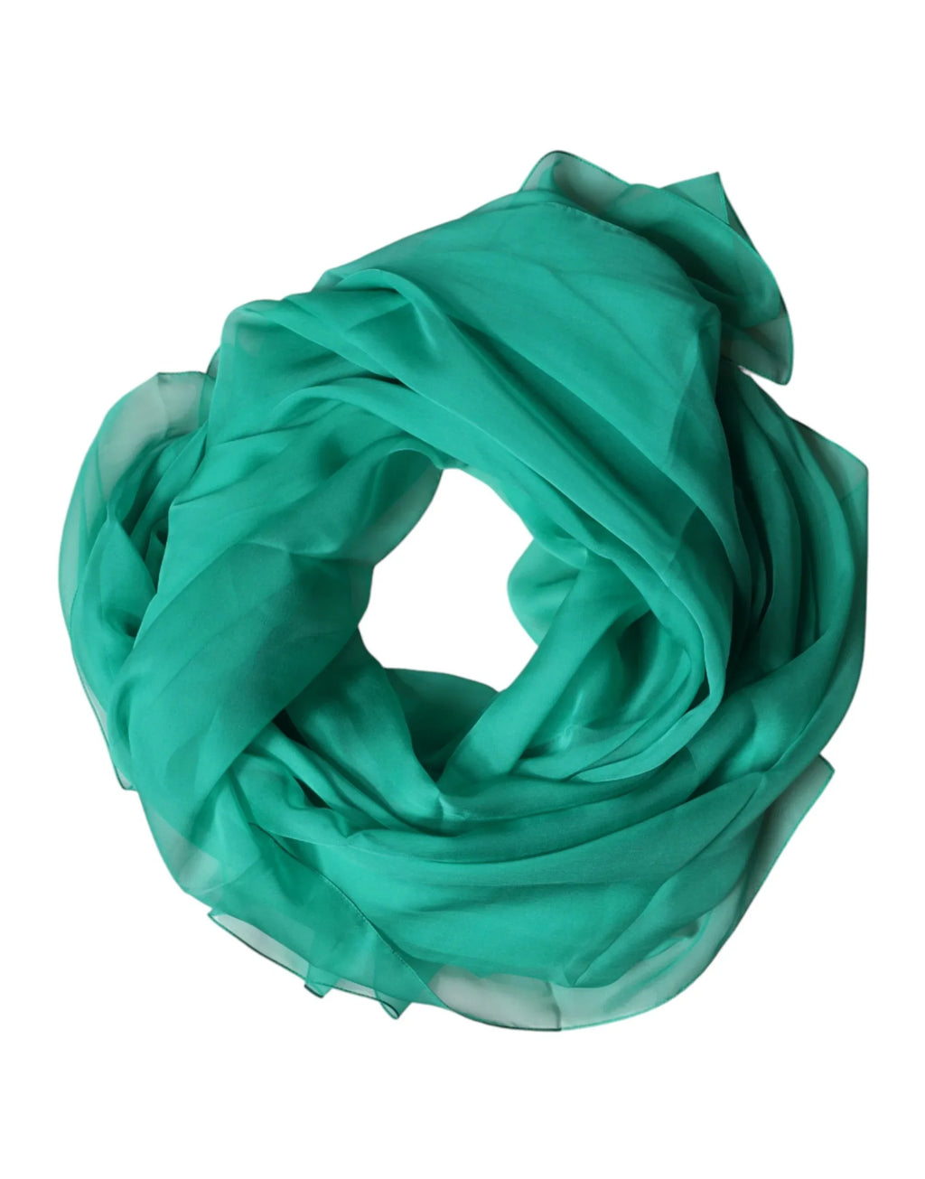 Dolce & Gabbana Green Stole Silk Neck Wrap Shawl Scarf - Zeiniez