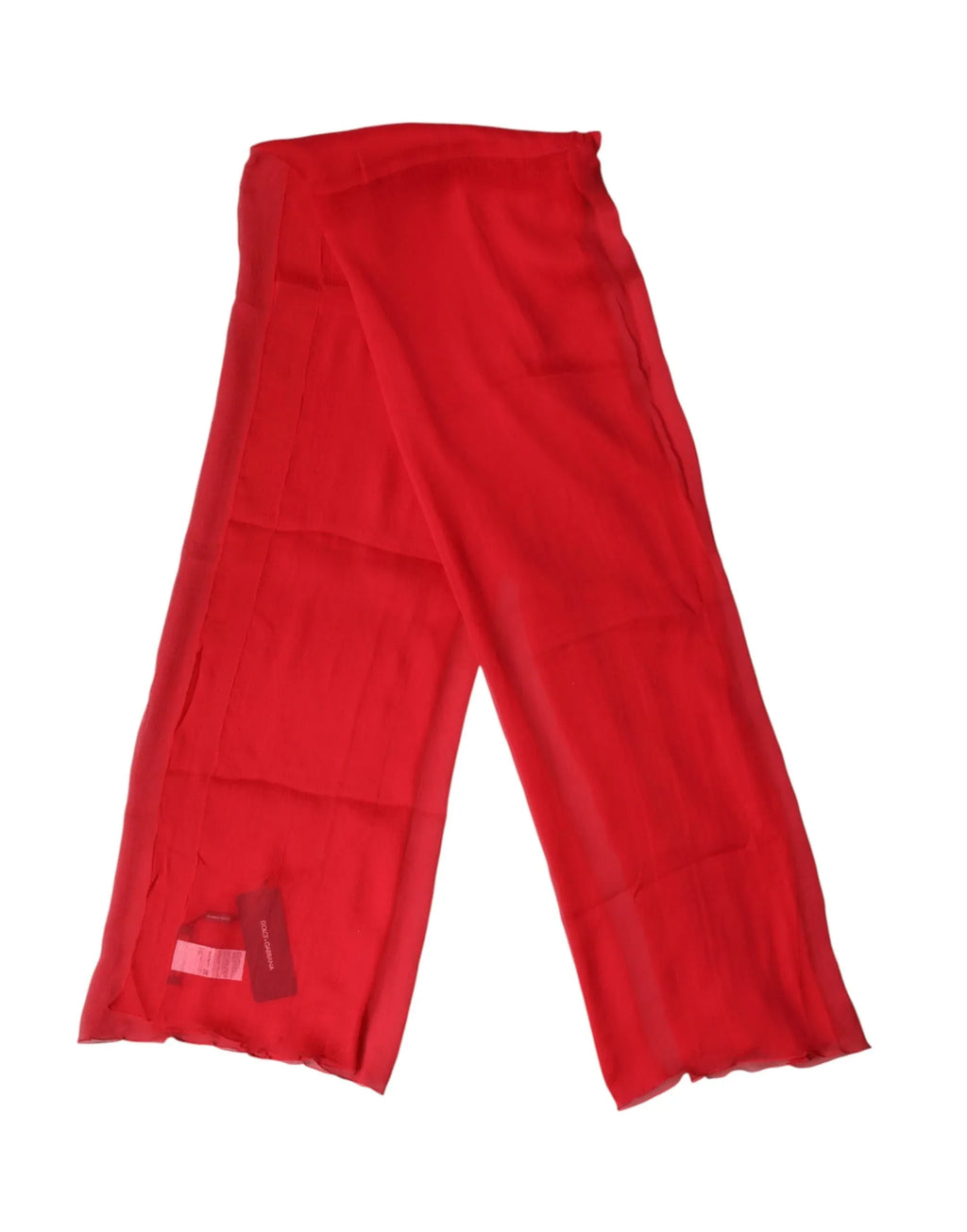 Dolce & Gabbana Red Stole Silk Neck Wrap Shawl Men Scarf - Zeiniez